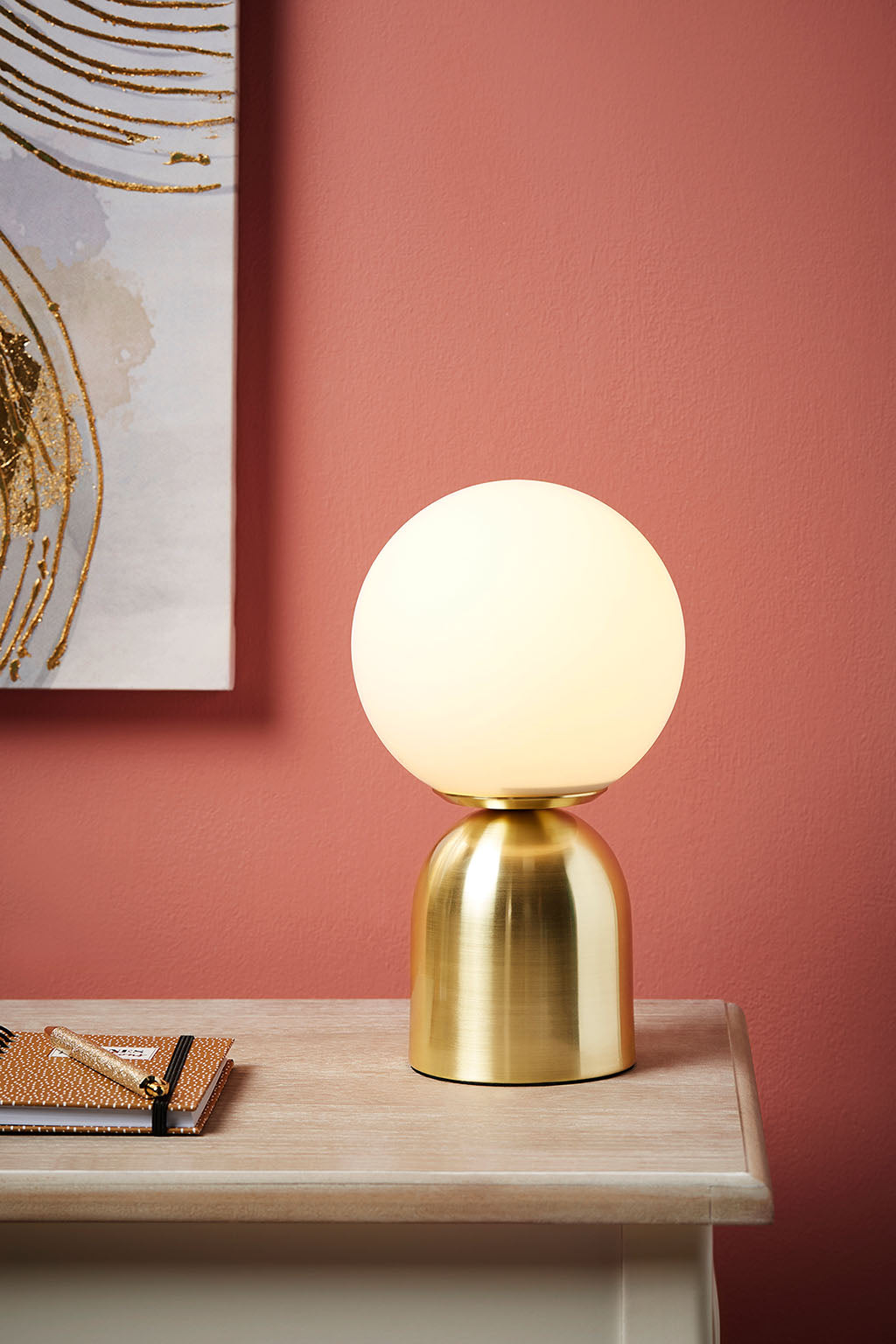 Lampe Luna dorée