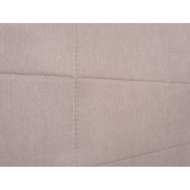 Tête de lit aspect quadrillé en tissu - Vieux rose