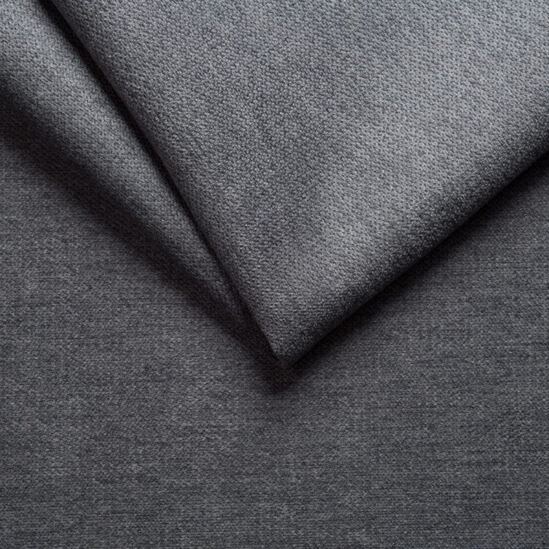 Tête de lit aspect quadrillé en tissu - Gris