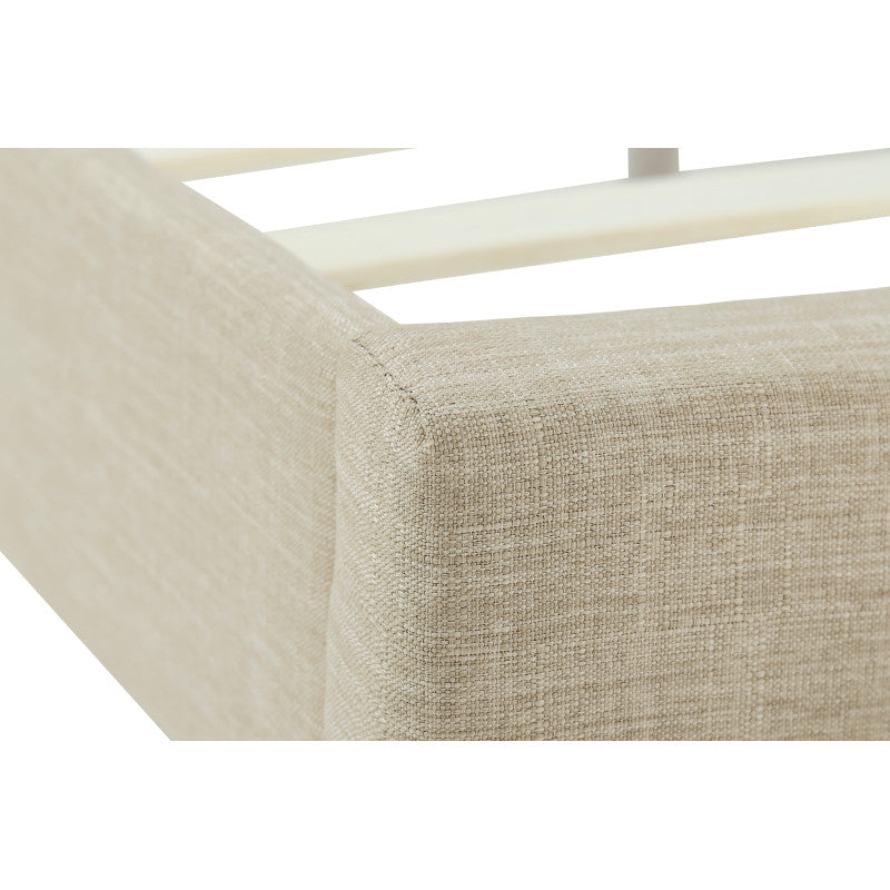 Cadre de lit en tissu - Beige