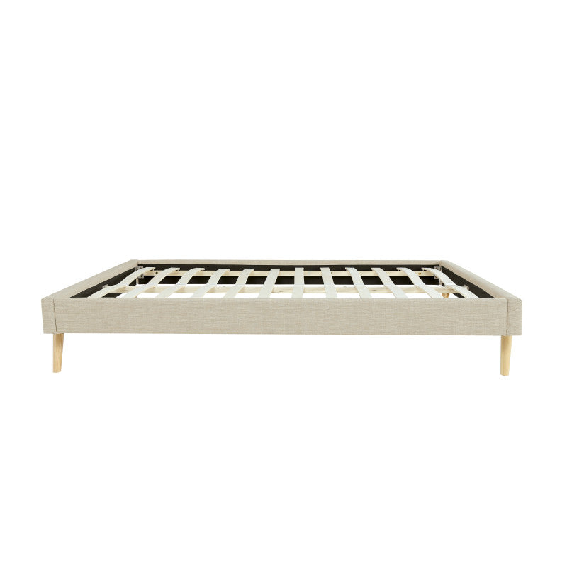 Cadre de lit en tissu - Beige