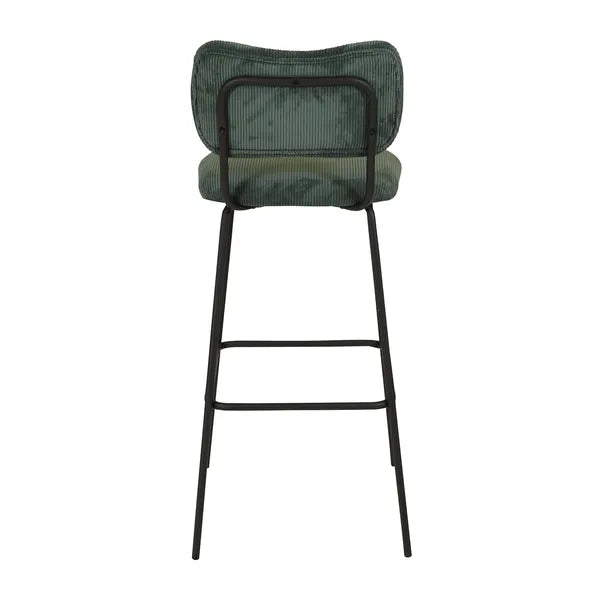 Chaise snack velours côtelé vert foncé SEMA