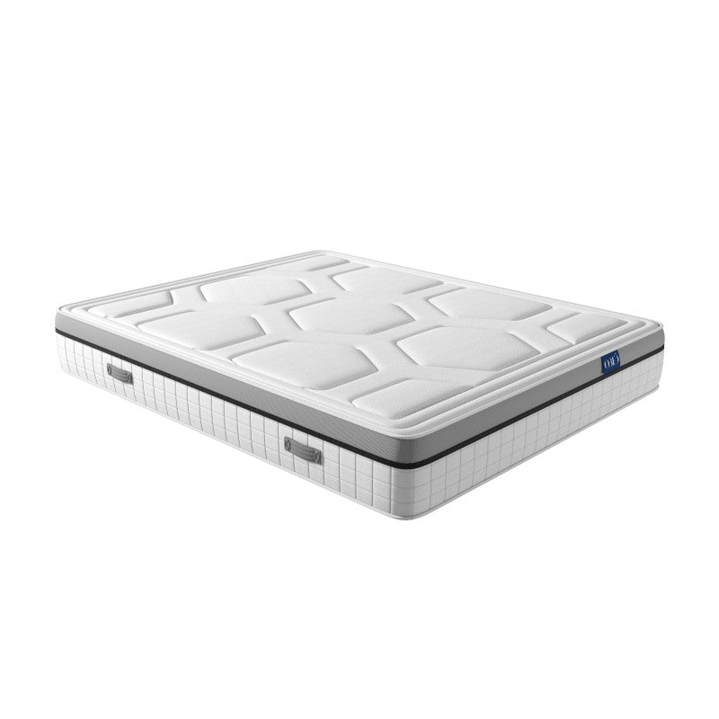 Matelas en mousse à mémoire de forme MemoryTex + ressorts ensachés - 29 cm d'épaisseur