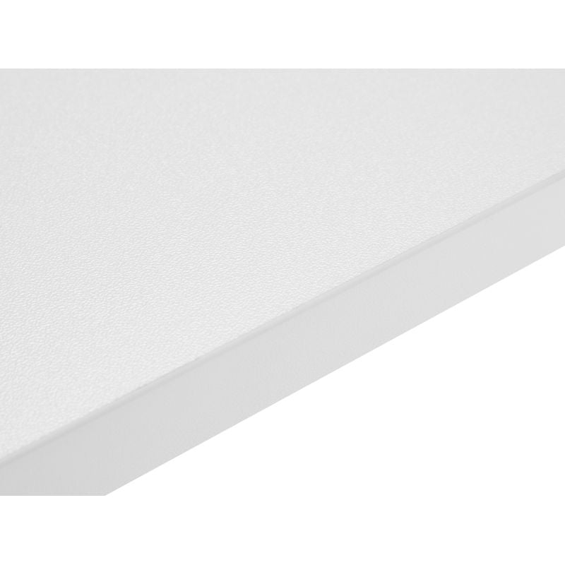 Table à manger métal carrée 80cm blanc - Blanc