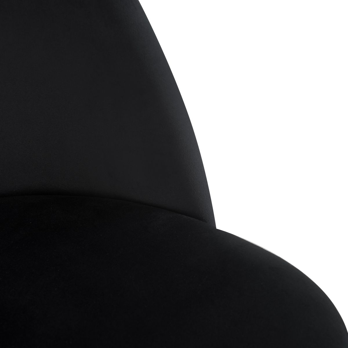 Chaise Valta velours noir