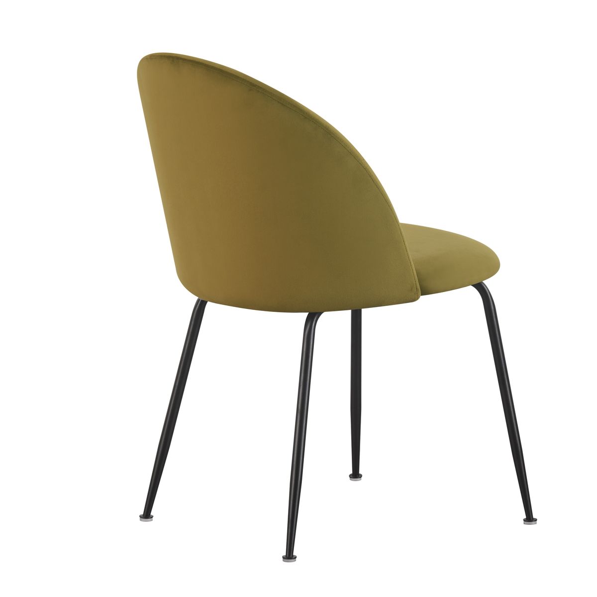 Chaise Valta velours vert olive