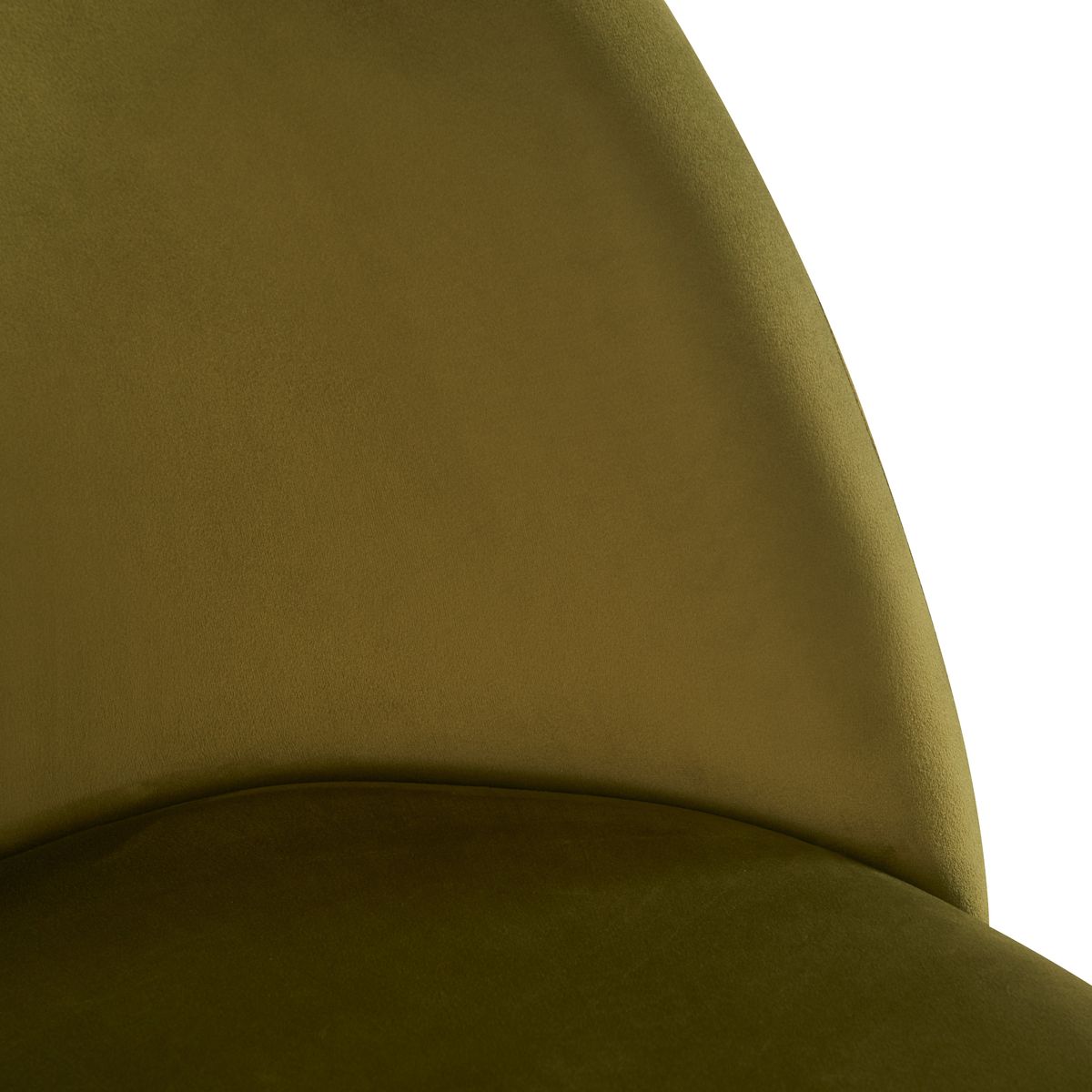 Chaise Valta velours vert olive