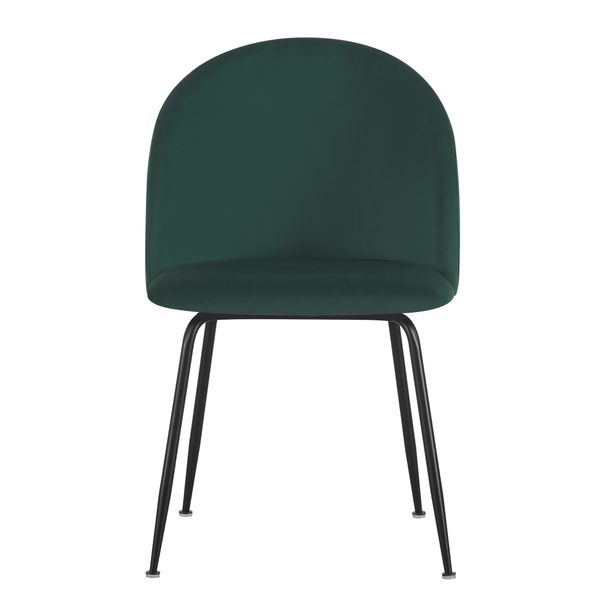 Chaise Valta velours vert bouteille