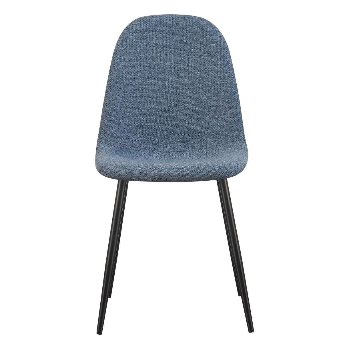 Chaise Yuko tissu bleu clair