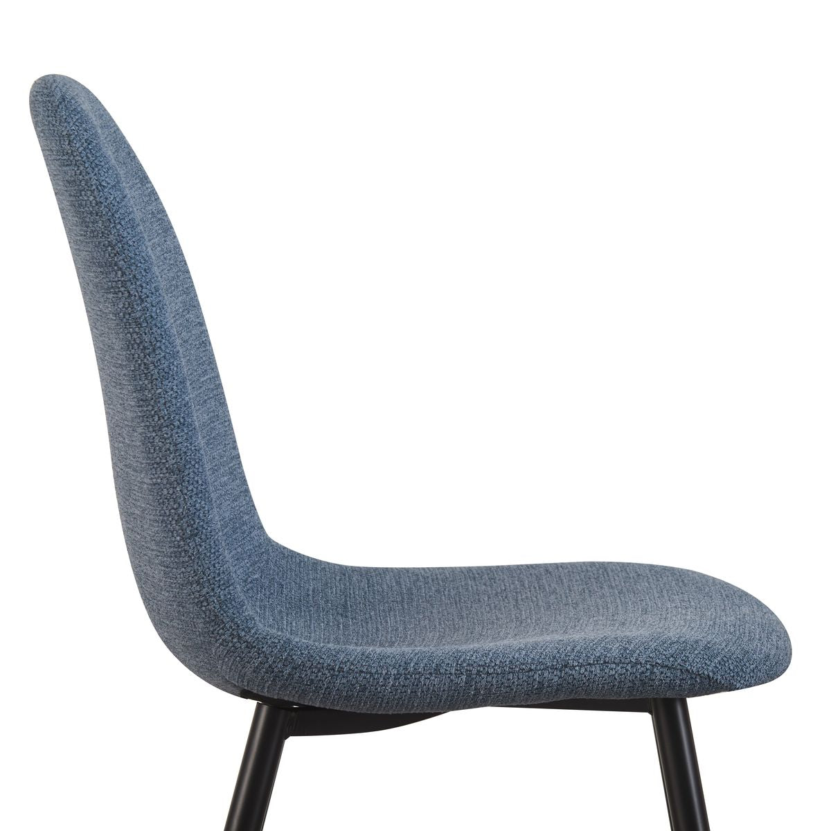 Chaise Yuko tissu bleu clair