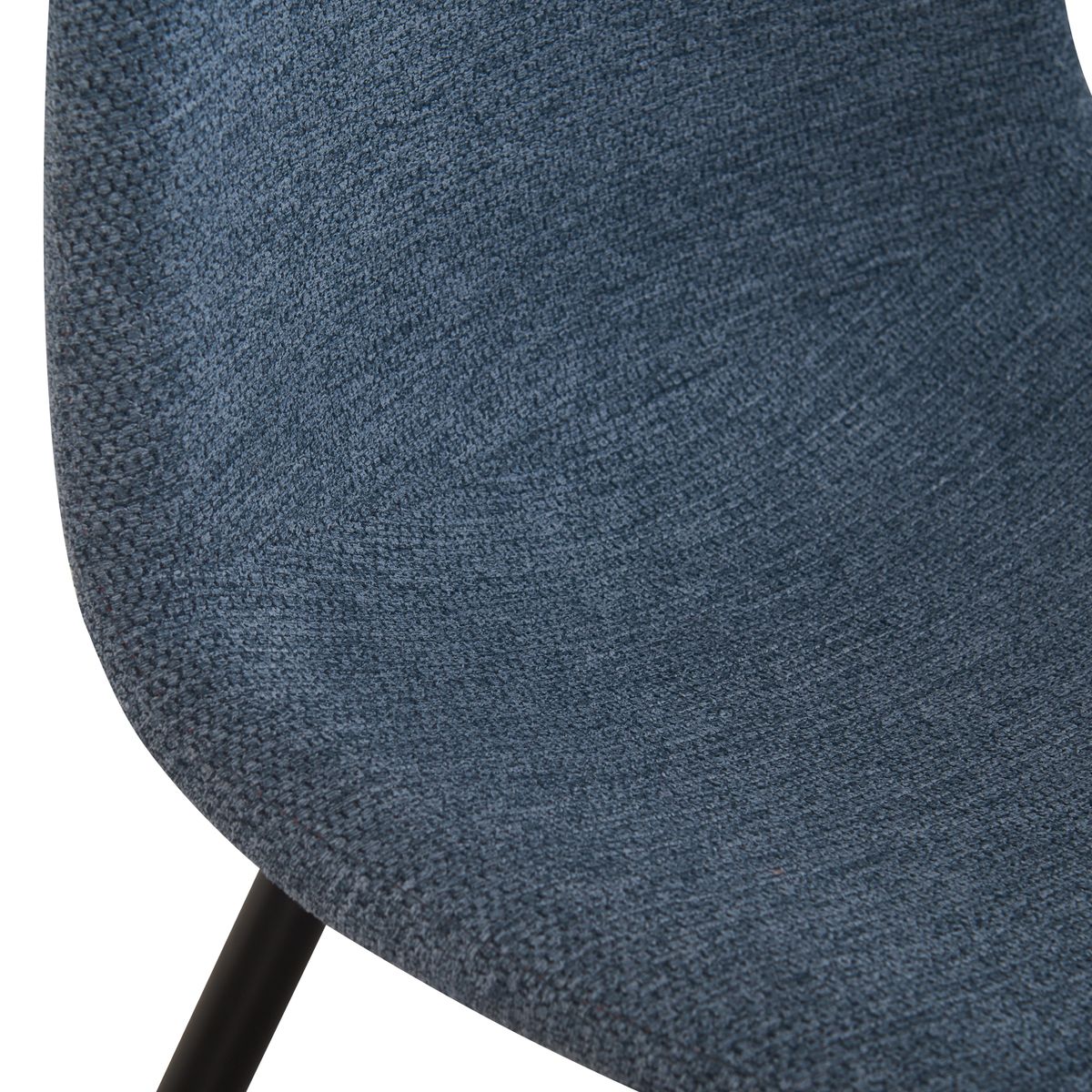 Chaise Yuko tissu bleu clair