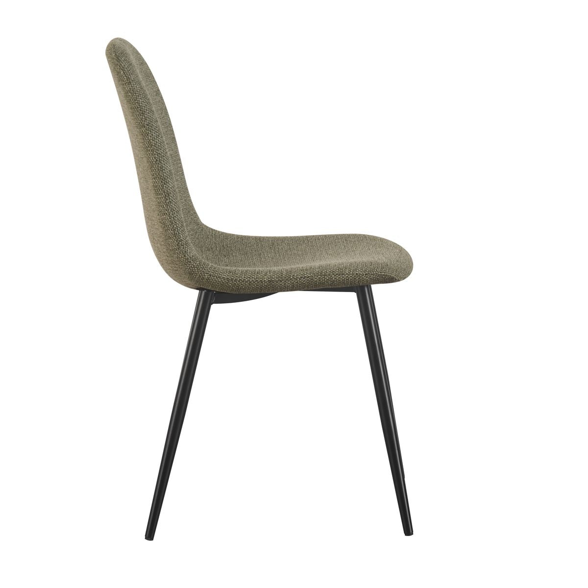 Chaise Yuko tissu Vert foncé