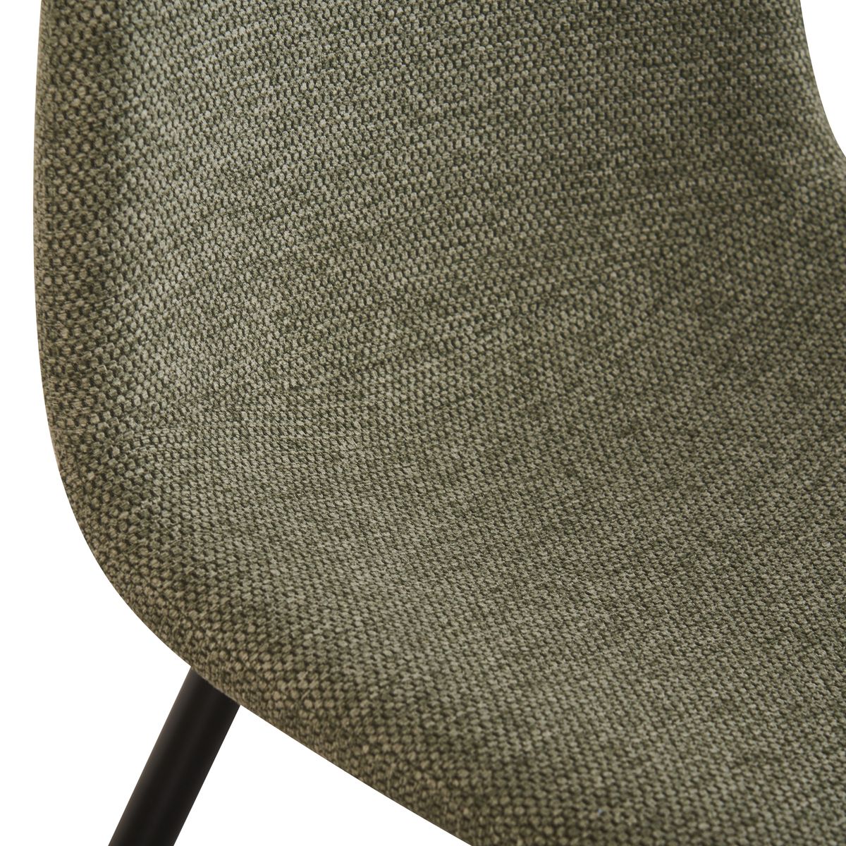 Chaise Yuko tissu Vert foncé