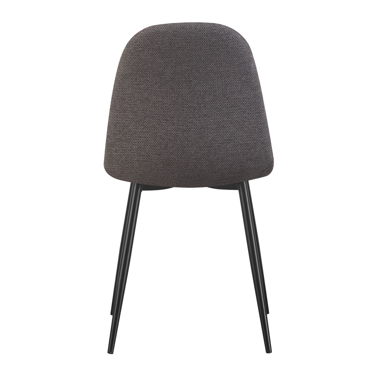 Chaise Yuko tissu gris anthracite